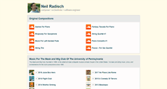 Desktop Screenshot of neilradisch.com