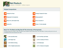 Tablet Screenshot of neilradisch.com